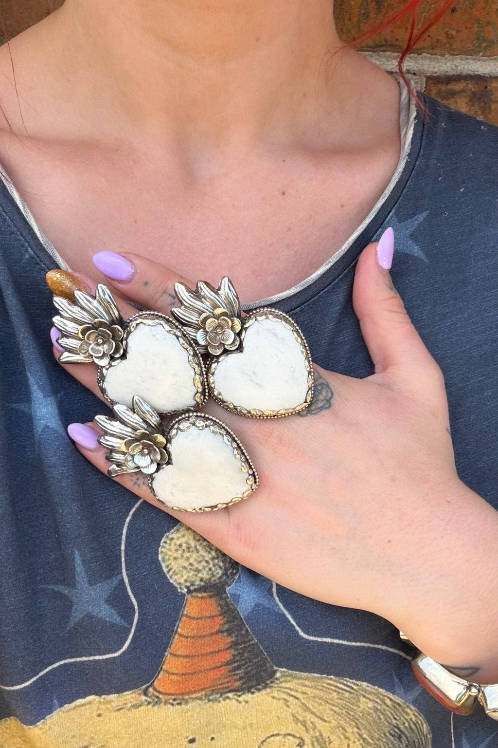 Big Heart Statement Rings