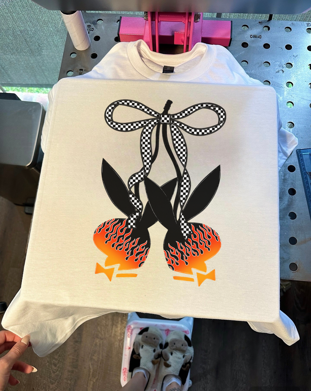 Bunny Cherries Tee or Crewneck