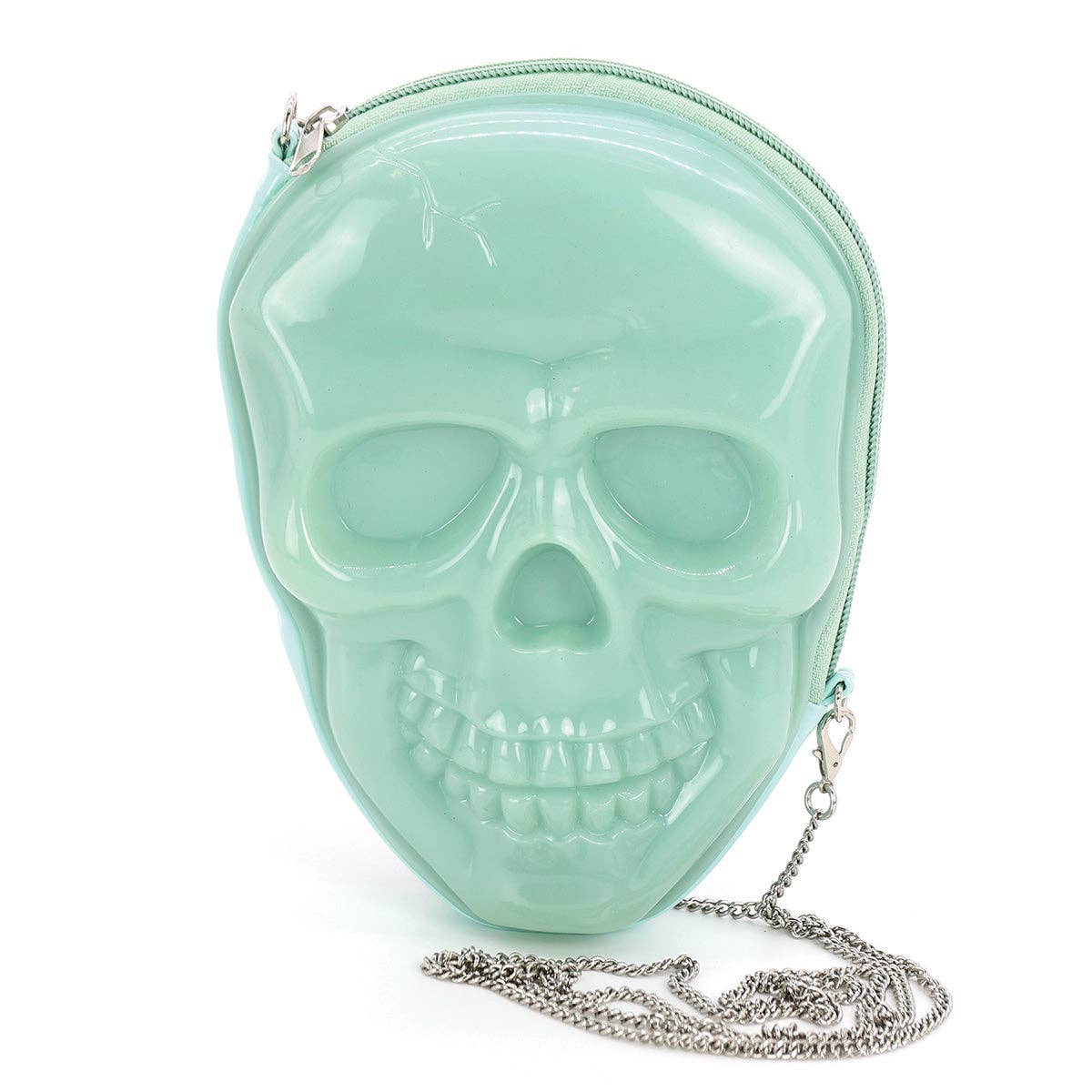 Dark Skull Head Crossbody  in Vinyl
