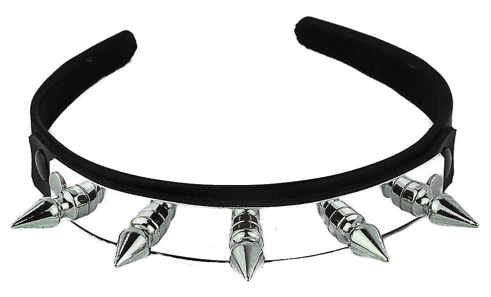 HB106 METAL PLATE SPIKE HEADBAND