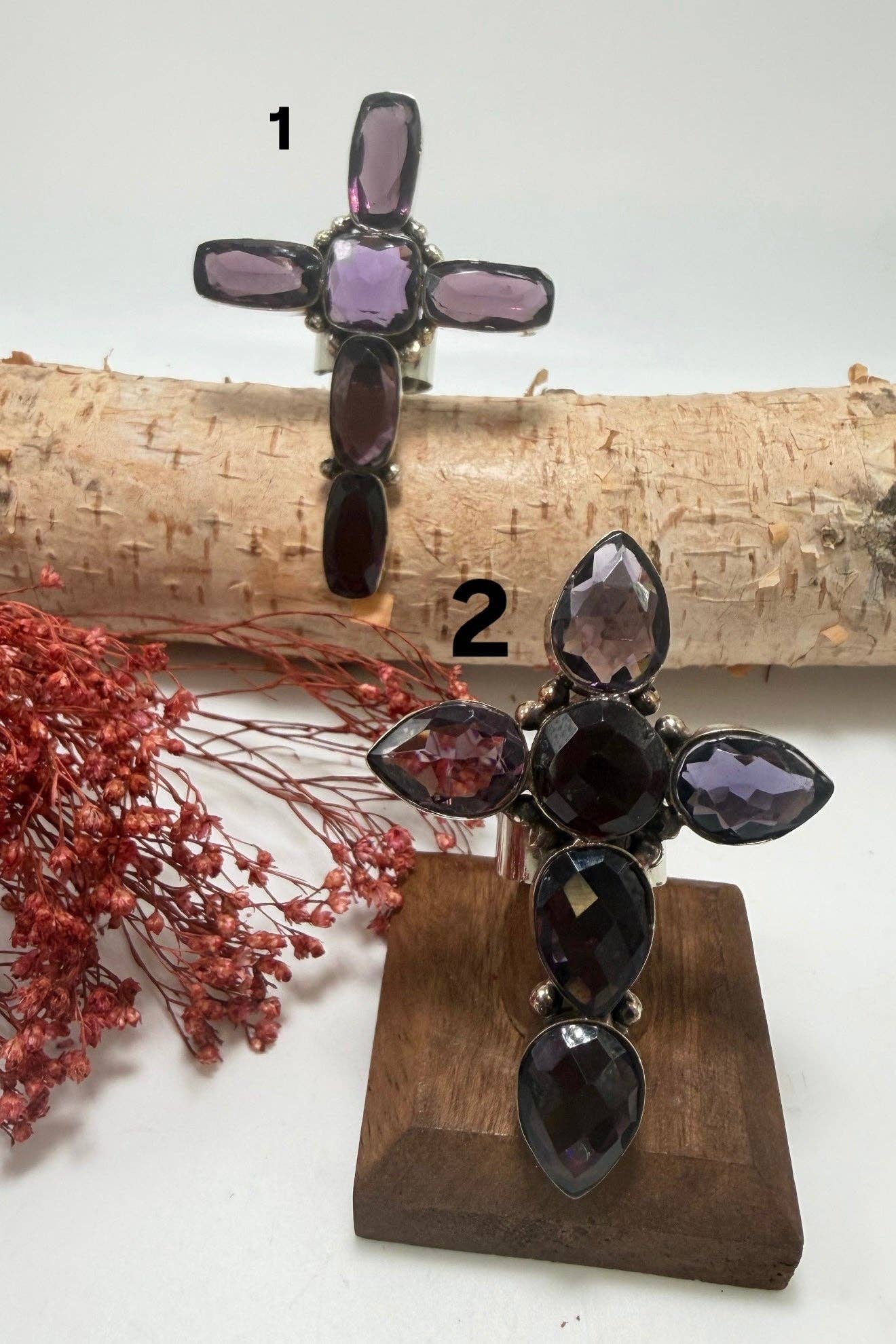 Cross in Purple Ring