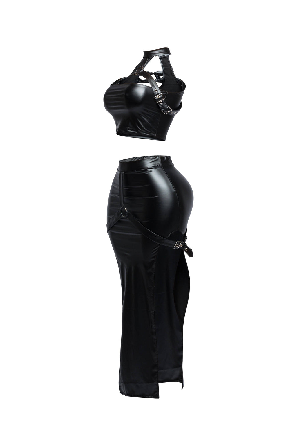 Choker halter top & maxi skirt set