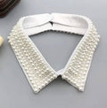White Pearl Detachable Pointed Collar