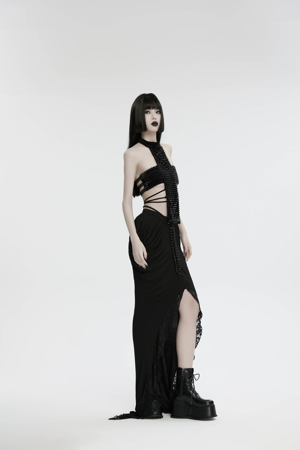 Gothic cross halter top
