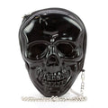 Dark Skull Head Crossbody  in Vinyl