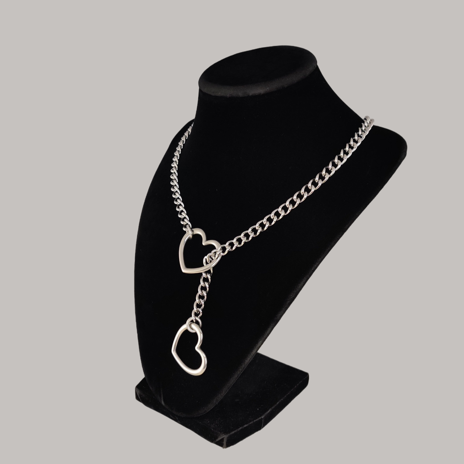 Stainless Steel Heart slip chain