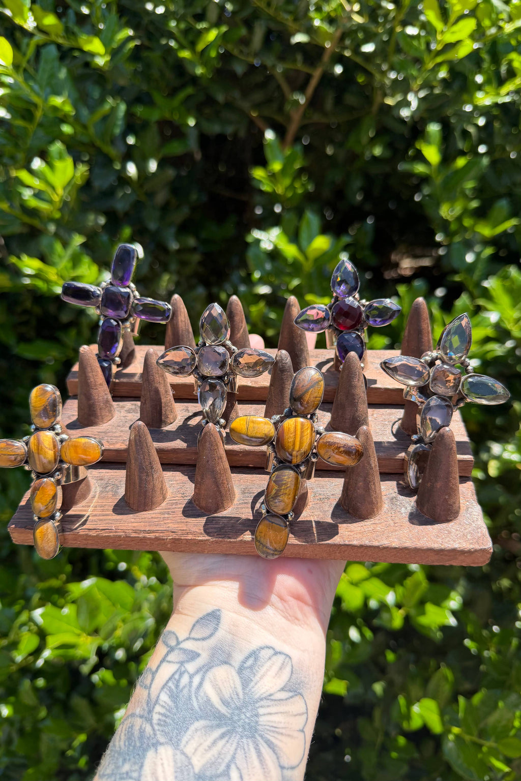 Cross in Purple Ring