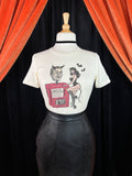 Devil's Fortune Fitted Tee in Ivory