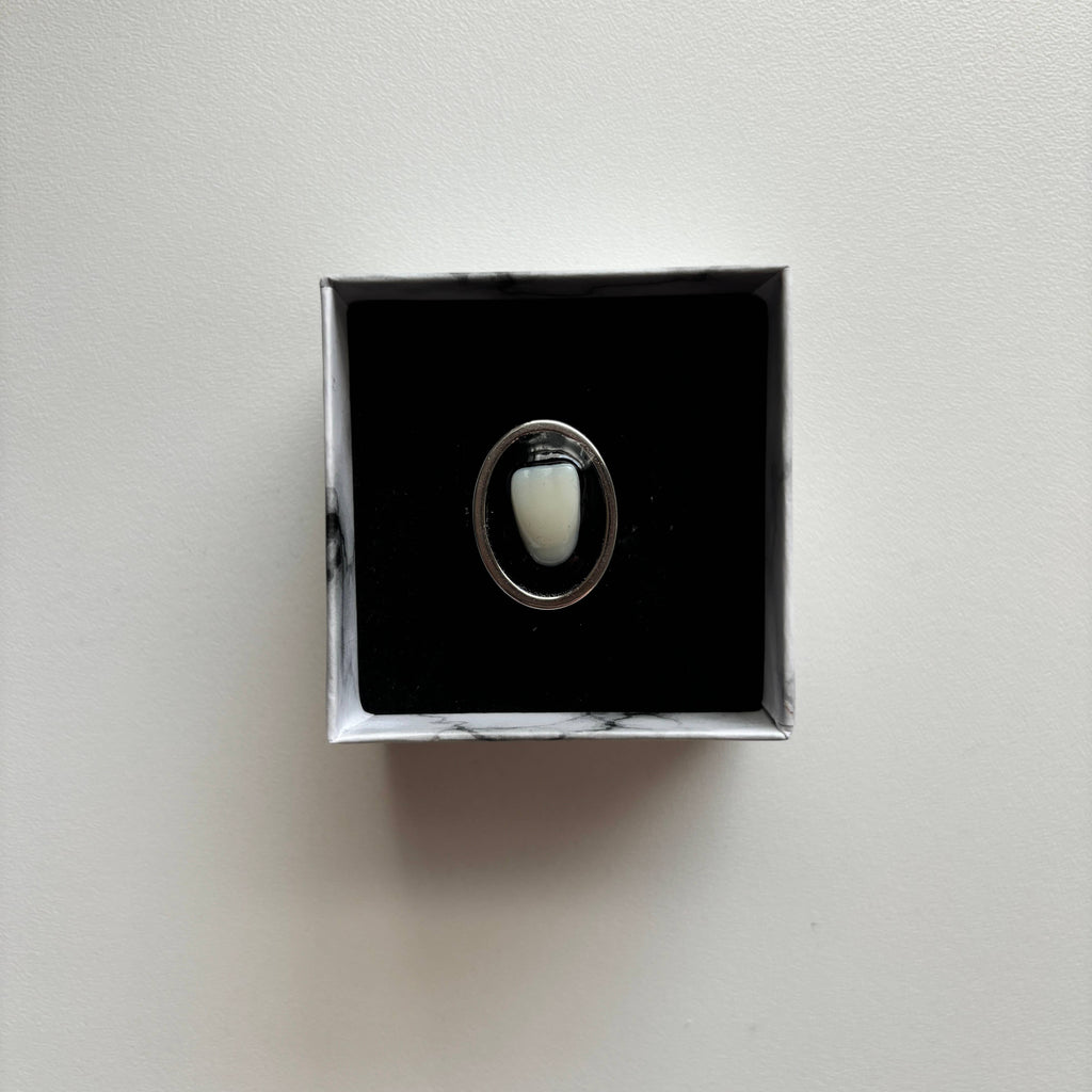 Oddity Ring - Resin Human Tooth Large Incisor