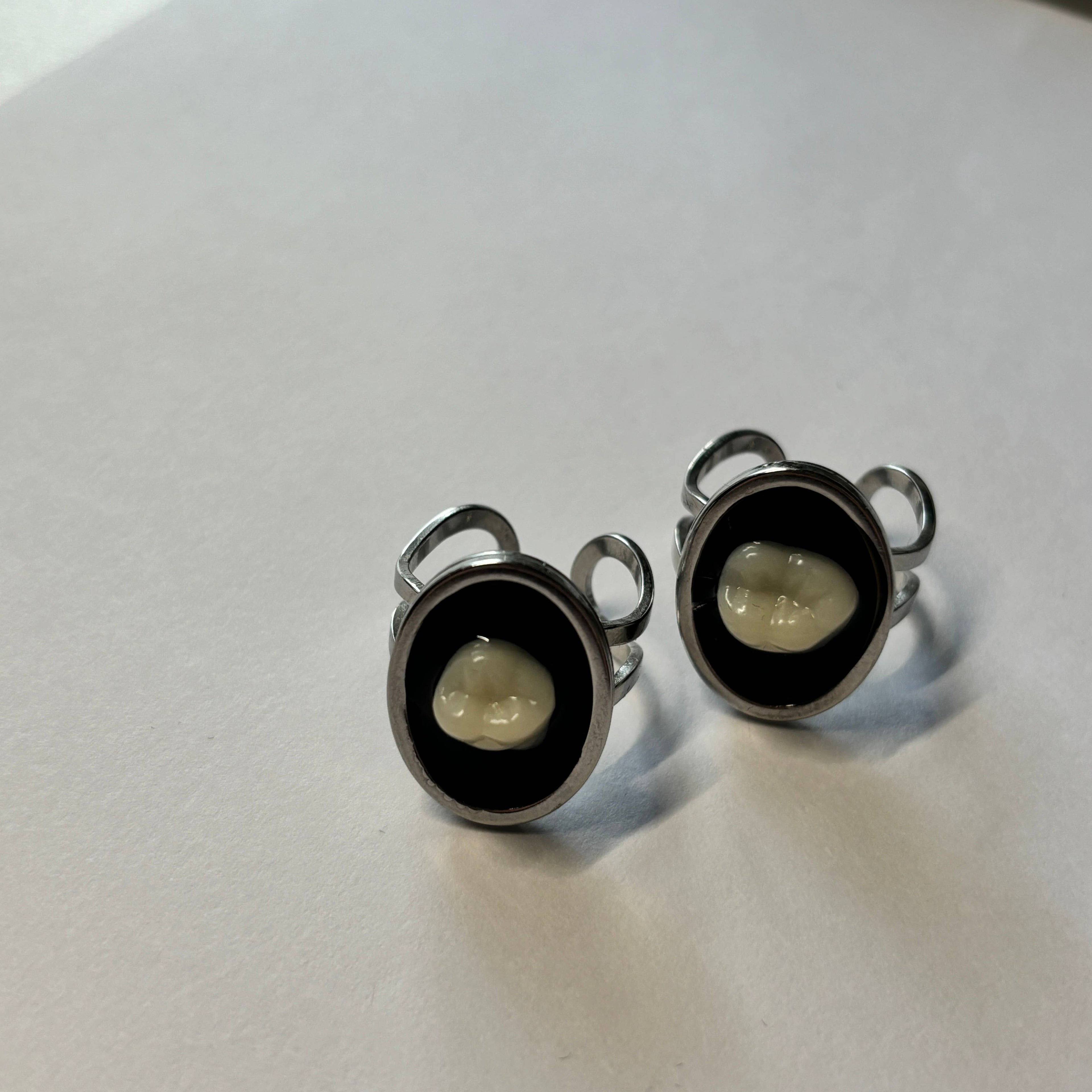 Oddity Ring - Resin Human Tooth Molar 