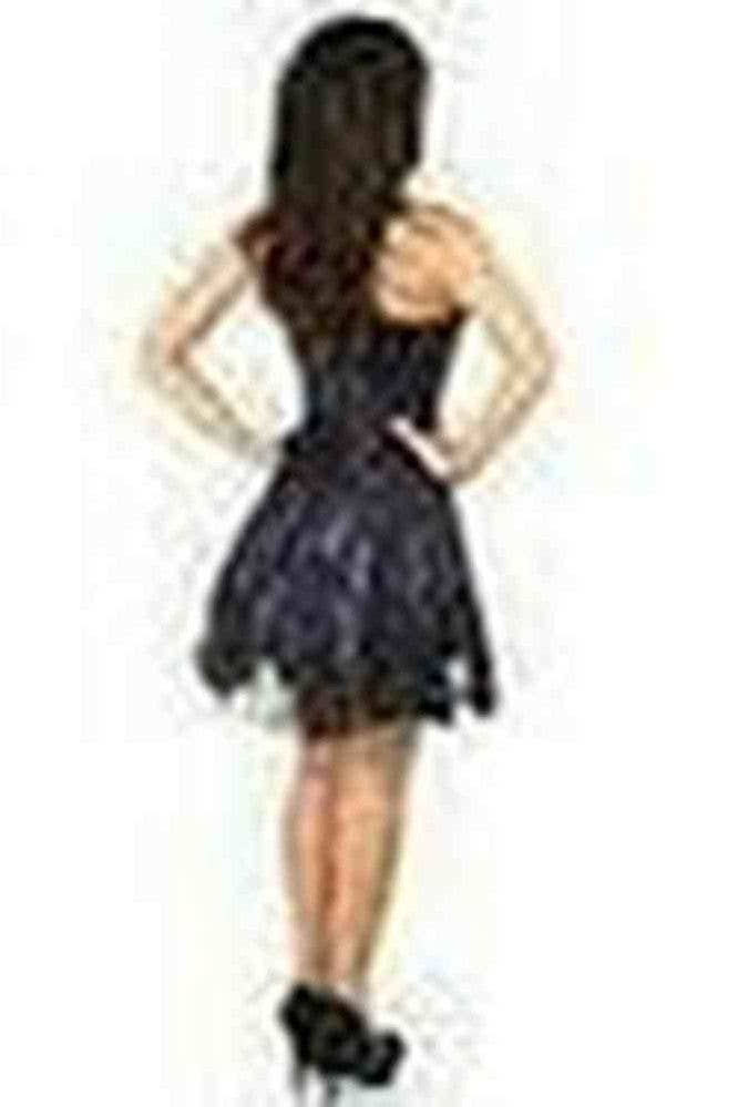 Lavish Purple Lace Corset Dress