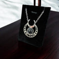 Real Spiderweb WITCH Cabochon in glass setting (Necklace)