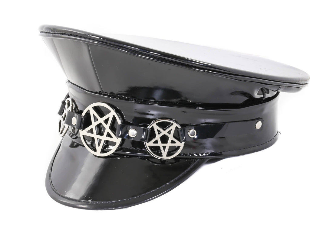 HT314P  3 PENTAGRAM RING CAPTAIN HAT