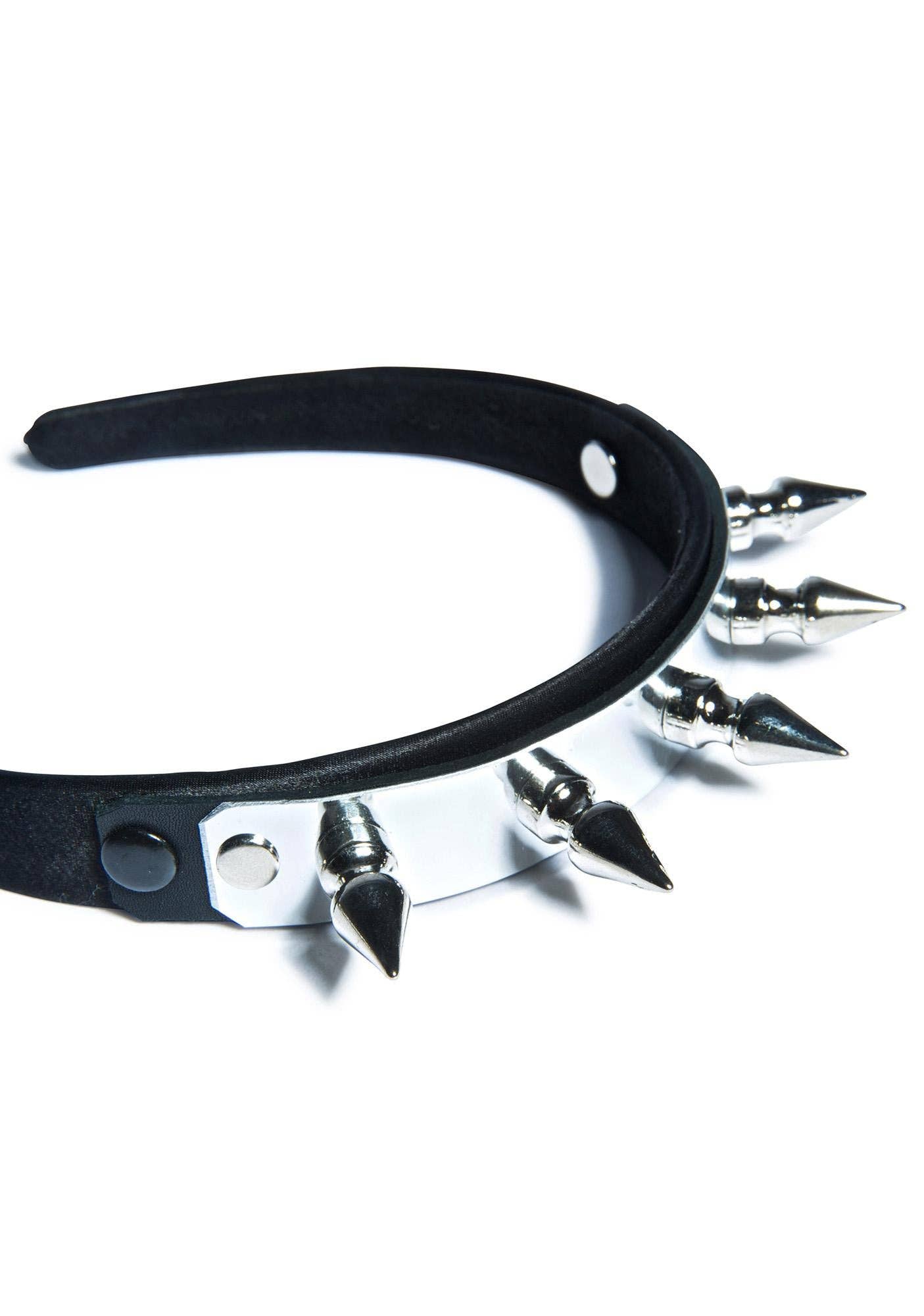 HB106 METAL PLATE SPIKE HEADBAND