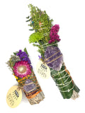 Ritual Wand + Amethyst I White Sage Bundle  (4"/9")
