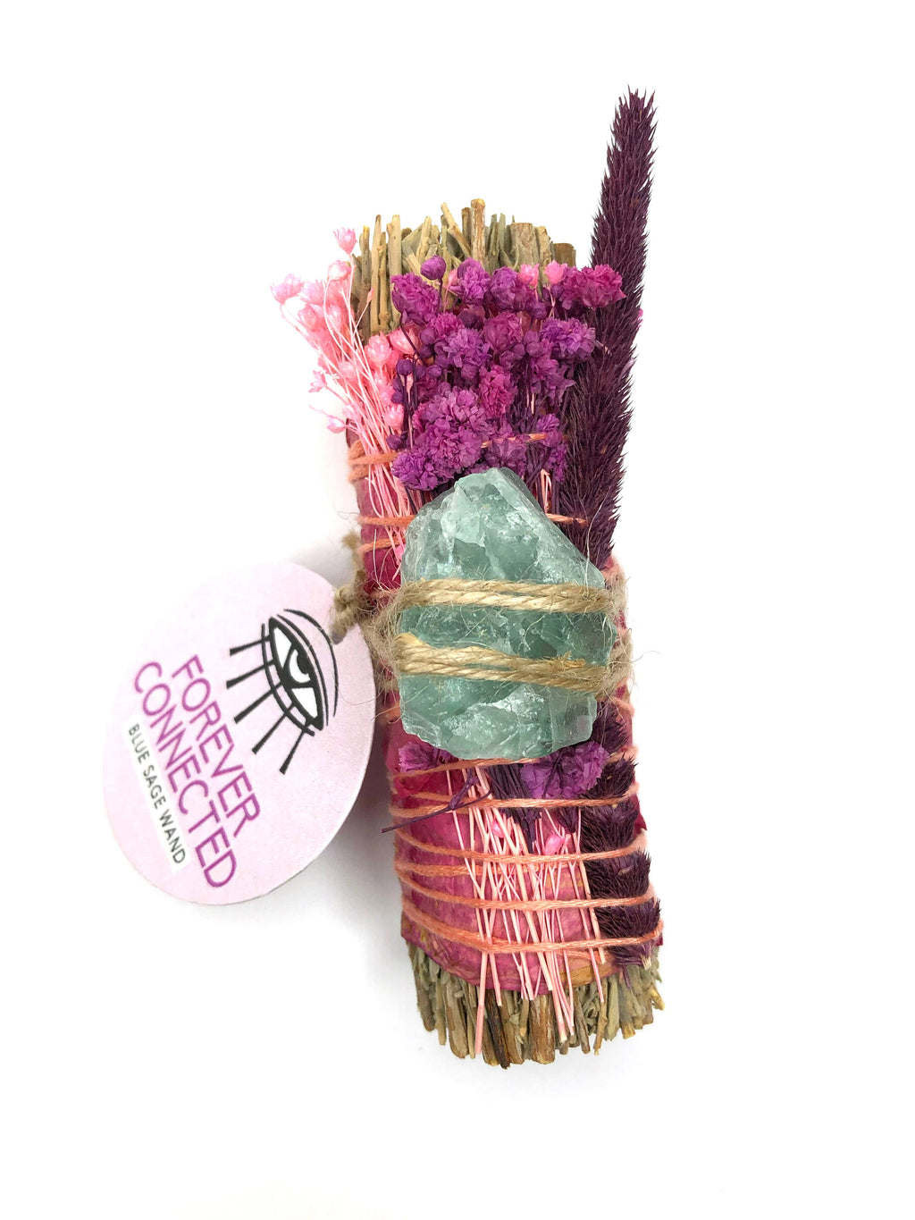 'FOREVER CONNECTED' - Blue Sage Bundle  + Fluorite Crystal