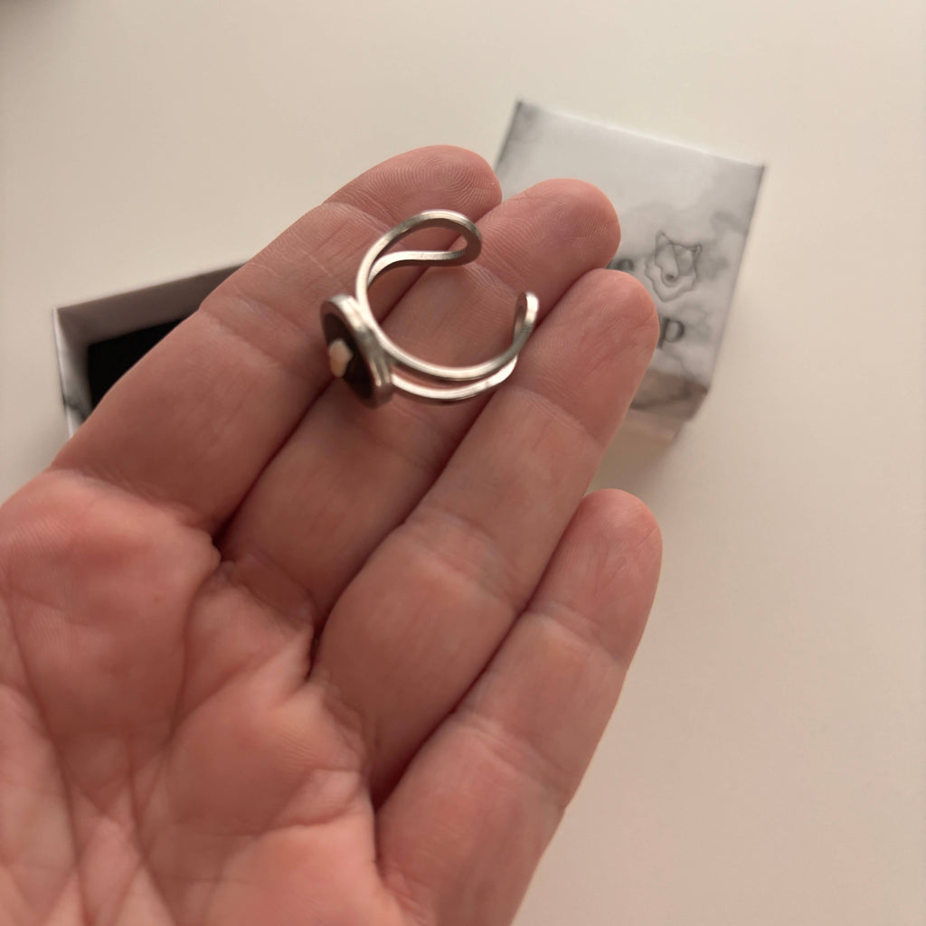 Oddity Ring - Tiny Raccoon Toe Bone