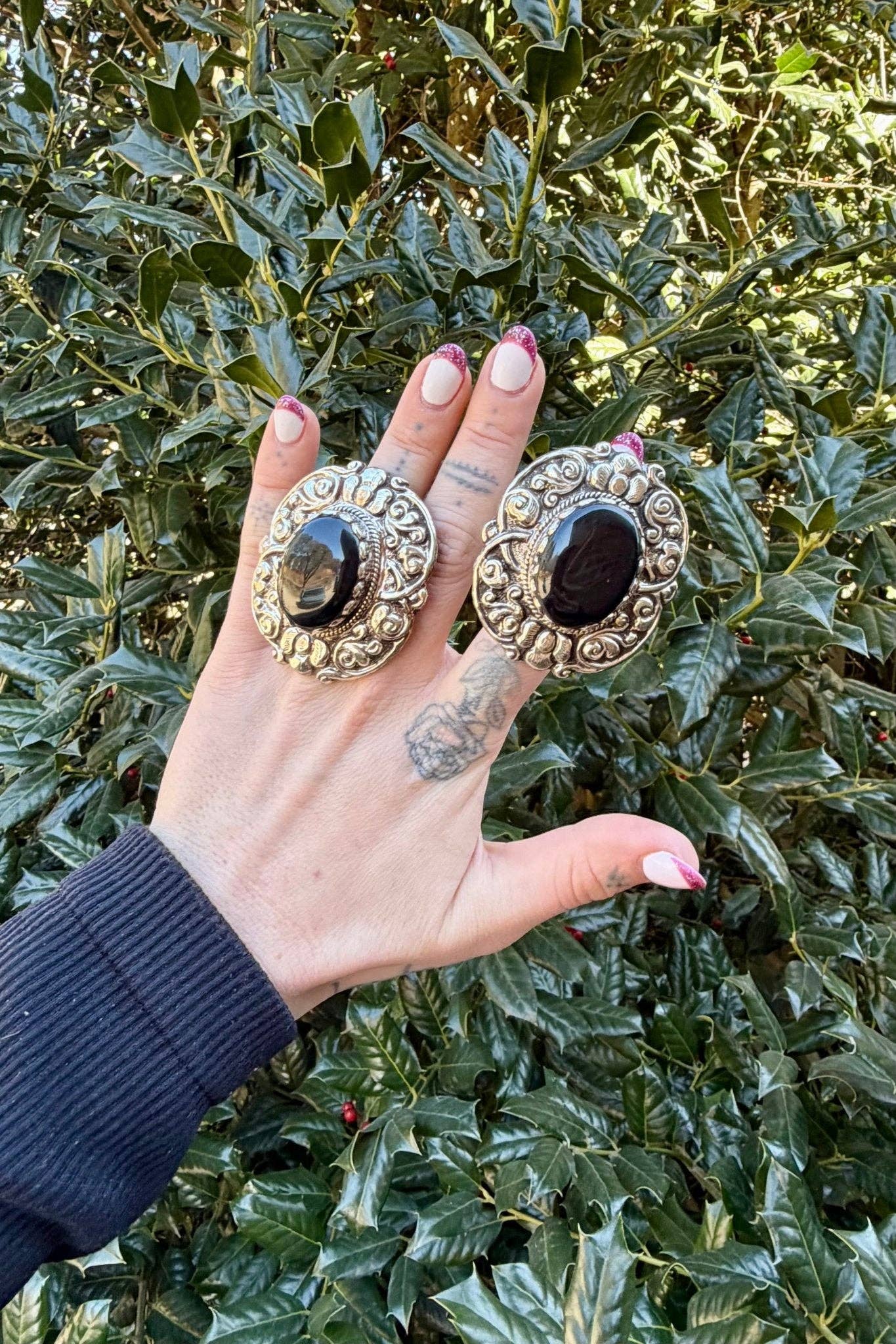 Black Widow Big Statement Ring